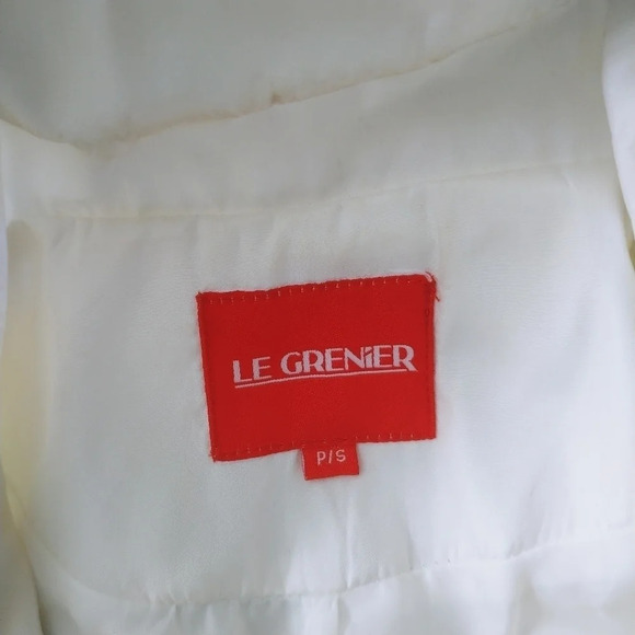 Le Grenier Warm White Lightweight Coat  S - Picture 8 of 9